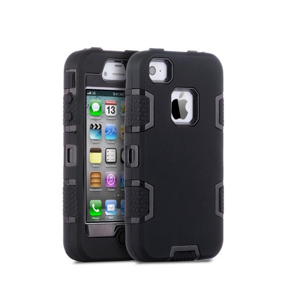 iPhone 4 Case iPhone 4S Case  Robot Guard Hybrid Rugged Triple Layer Combo Case